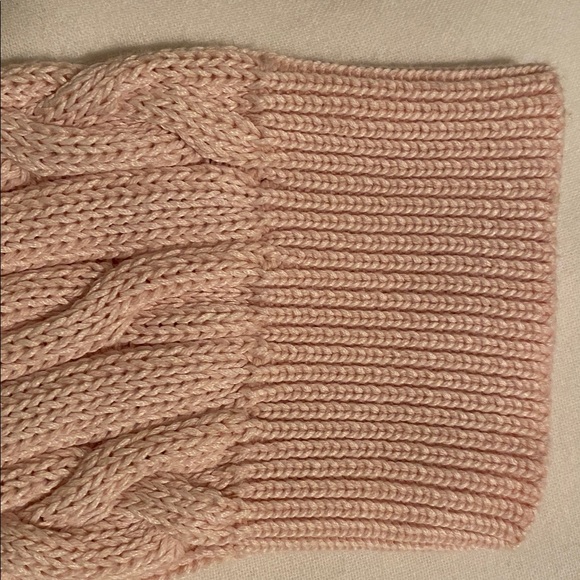 Ralph Lauren Ballet Pink Horizontal Cable Knit sweater long sleeve boat neck Med - Picture 8 of 14
